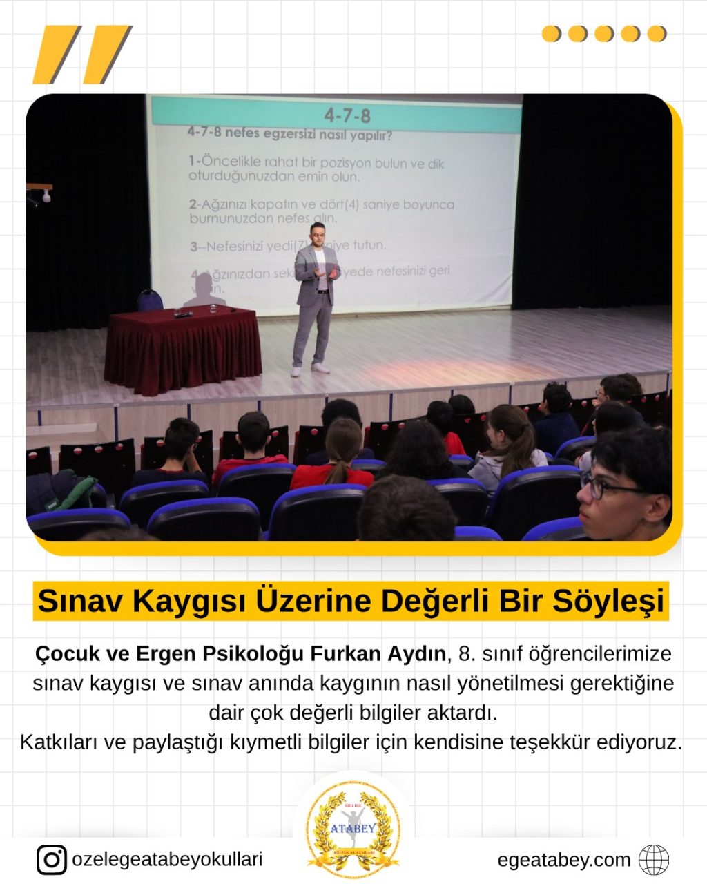 Instagram post from ozelegeatabeyokullari. This post is in position 0.