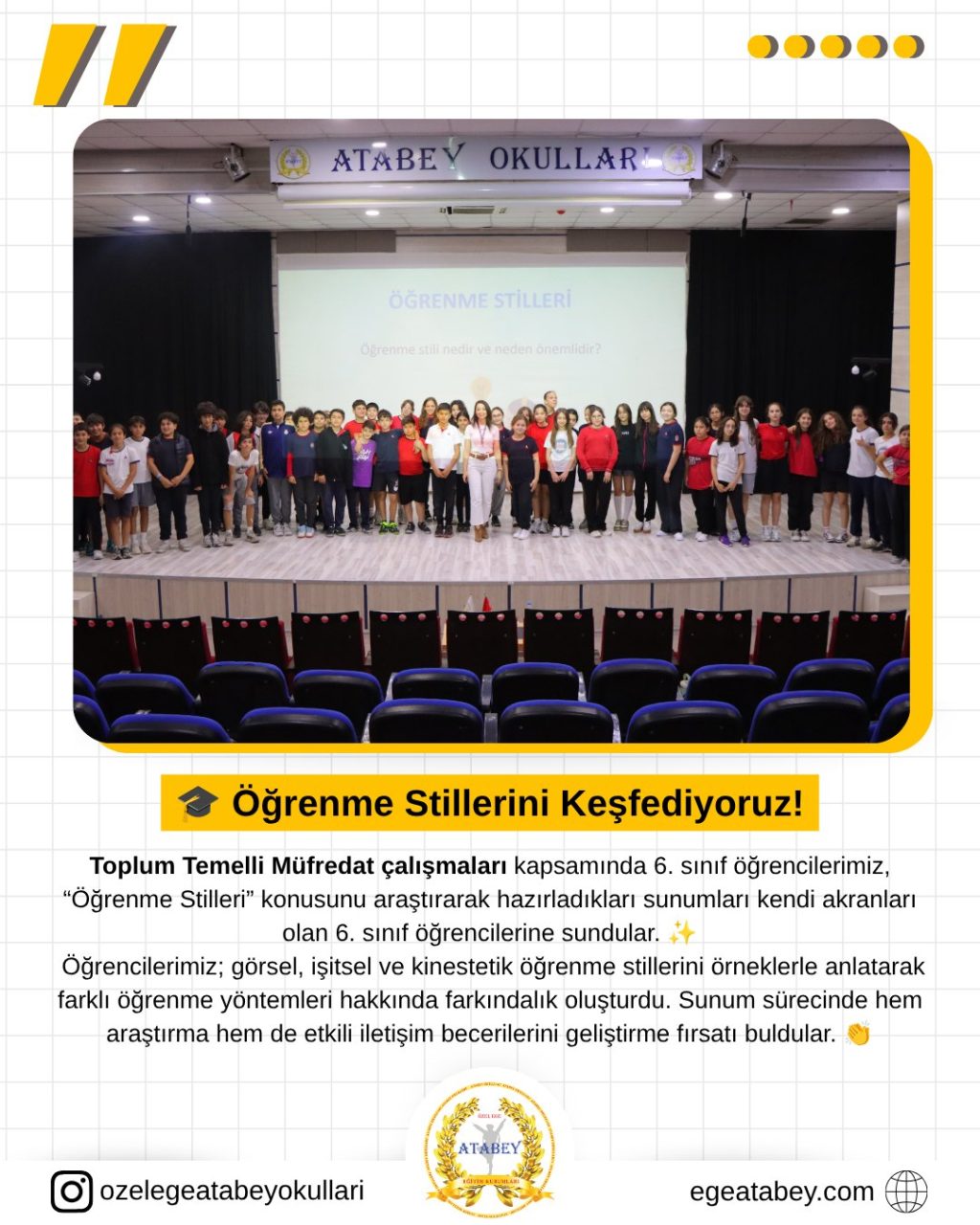 Instagram post from ozelegeatabeyokullari. This post is in position 0.