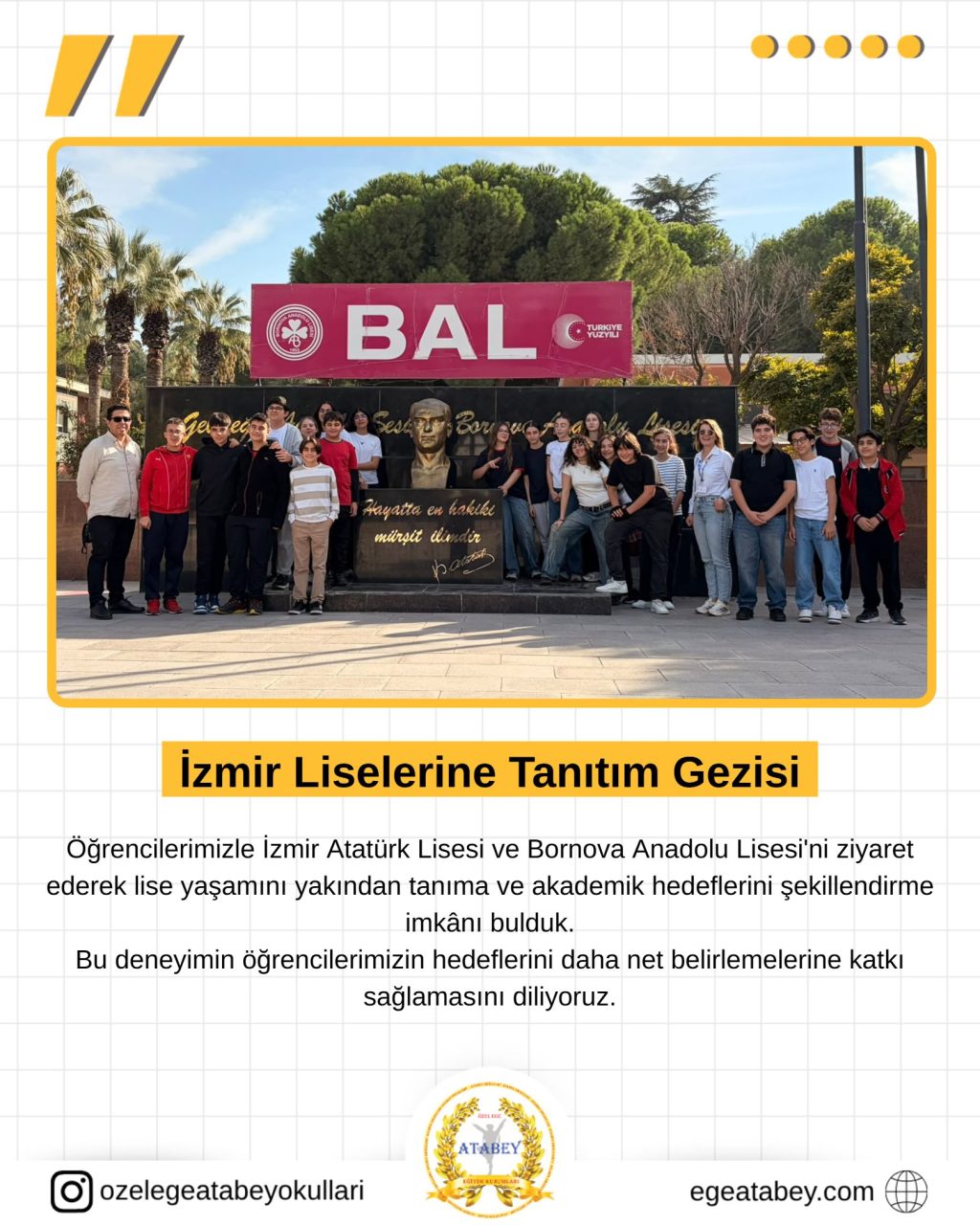 Instagram post from ozelegeatabeyokullari. This post is in position 0.