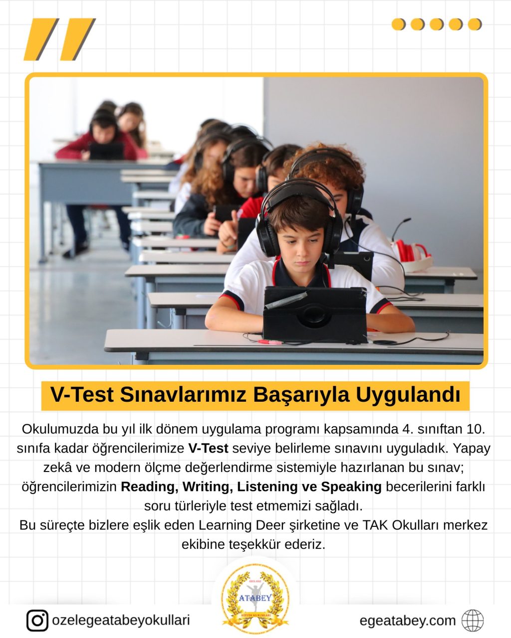 Instagram post from ozelegeatabeyokullari. This post is in position 0.